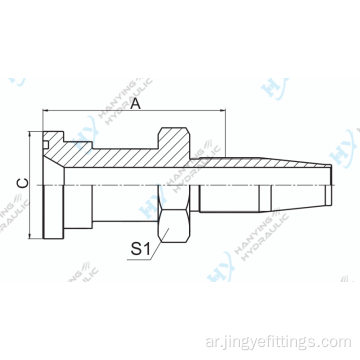 SAE Flange 3000 PSI التجهيزات الهيدروليكية